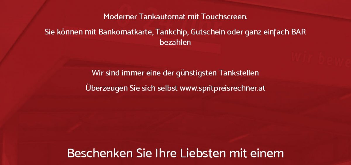 Tankgutschein 24 Stunden Tanken in Gänserndorf